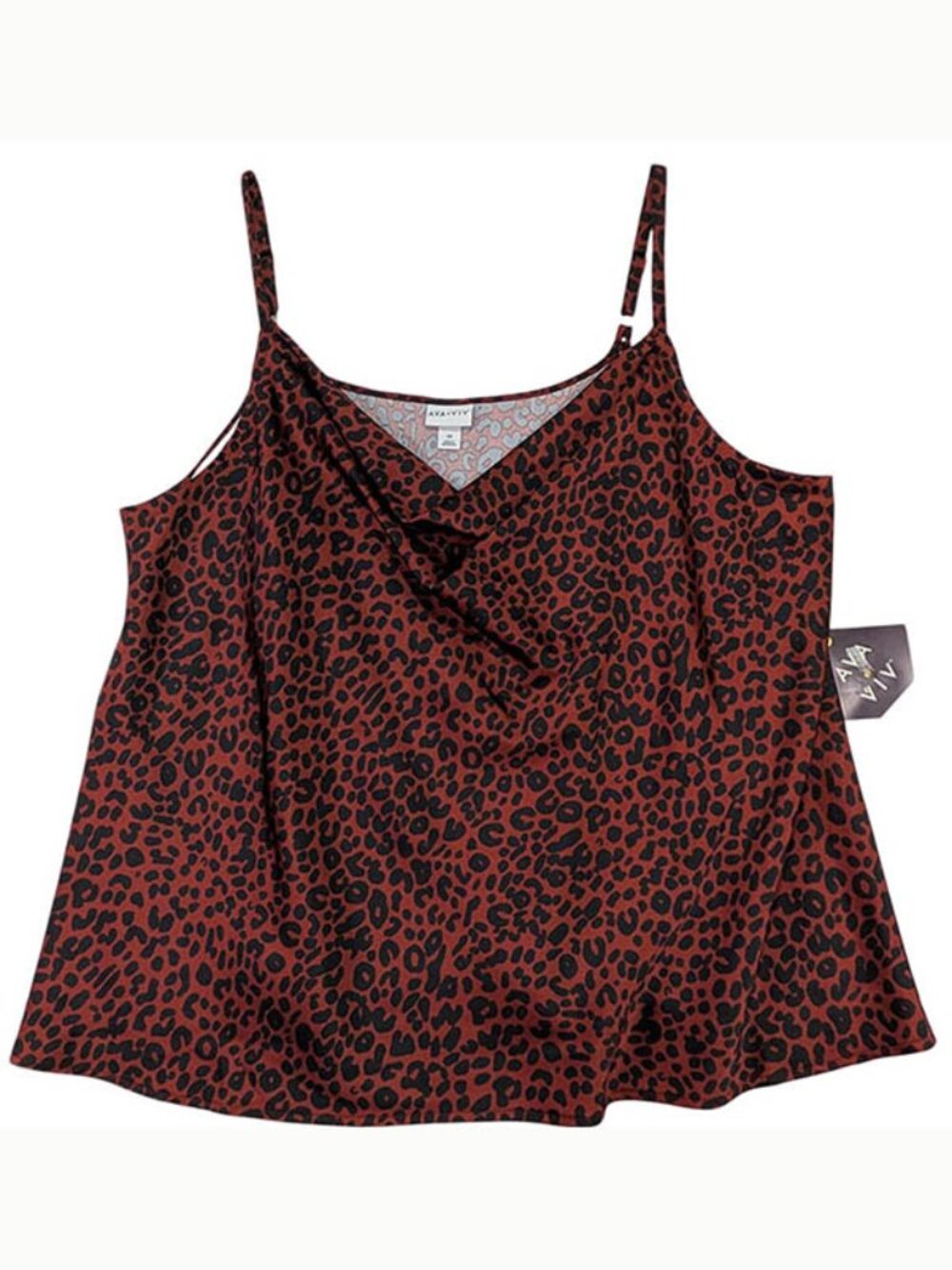 NEW Ava & Viv Cami Womens‎ 3X Leopard Boho Chic Resort Wear Resort Wear Date